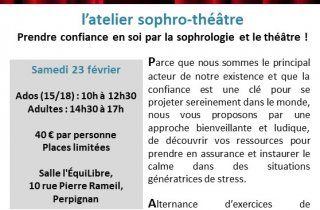 Atelier sophro et théâtre le samedi 23 février 2019